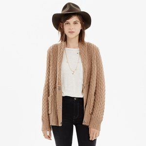 Madewell shawl collar snap cardi